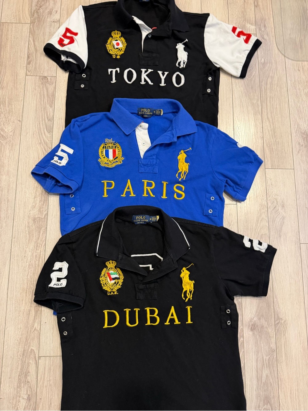 Polo by Ralph Lauren Kids' Blue Paris Embroidered Polo Shirt